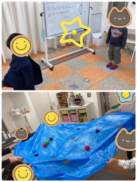 【南堀江】放デイ　SST（カラーボールに触れよう🤗🎶②）