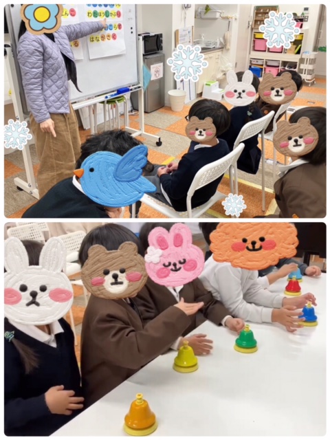 【南堀江】放デイ　音楽の日（合唱とベル演奏）