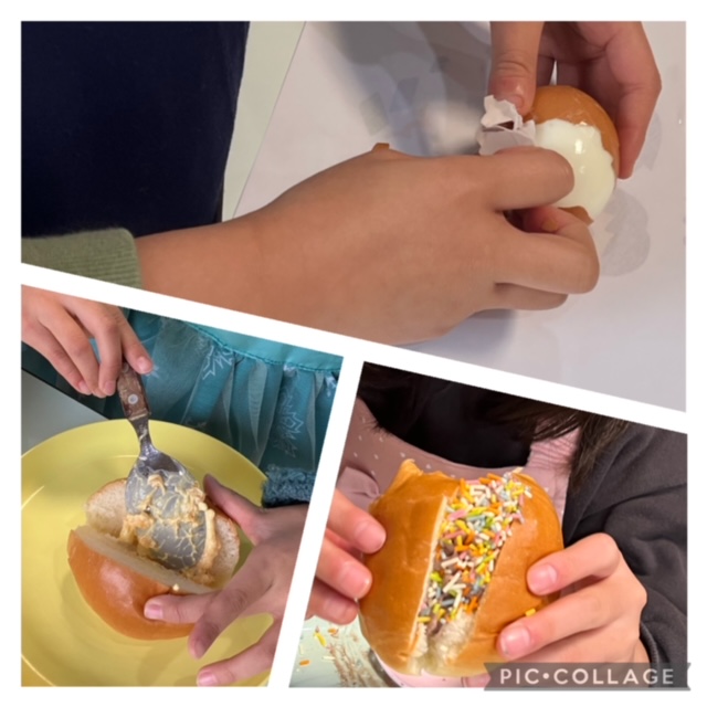 【北堀江】放デイ 公文📖　たまごサンドを作ったよ😋🥪