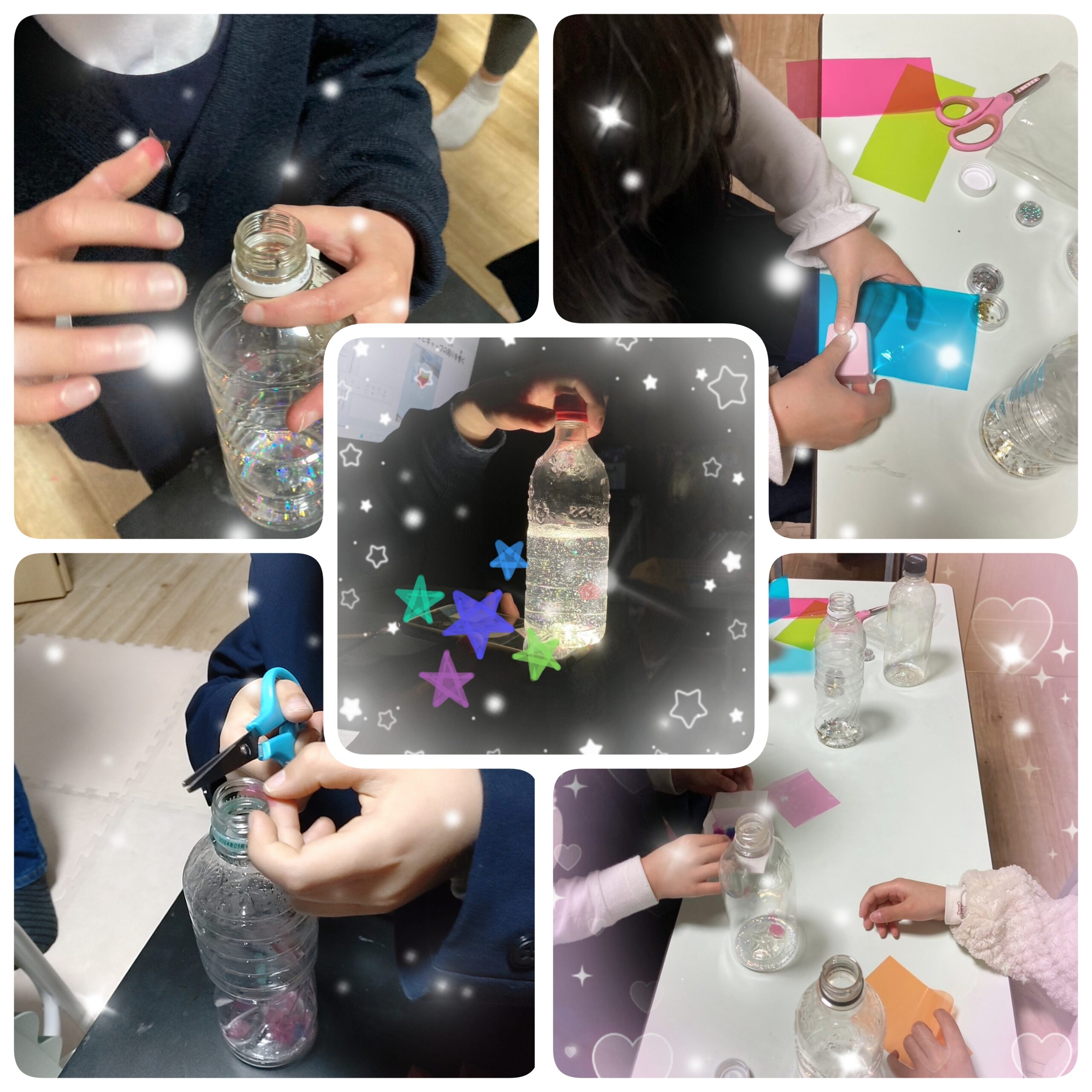 【北堀江】放デイ：公文📖　ペットボトルでランタン作り♪