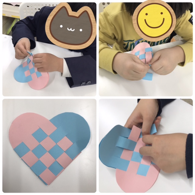 【南堀江】放デイ　制作(格子編みハートポーチ💓)