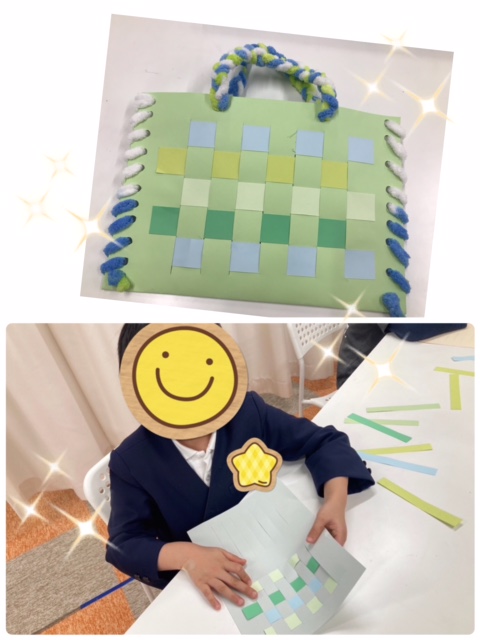 【南堀江】放デイ　制作(格子編みハンドバック①🛍)
