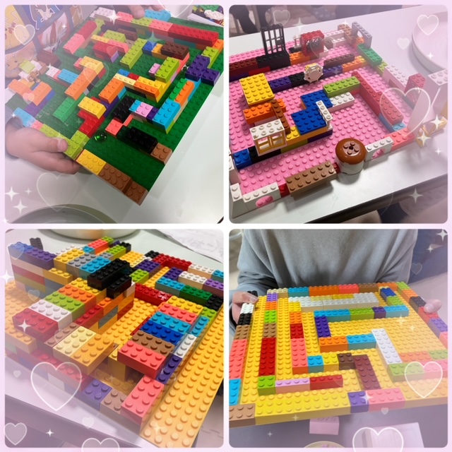 【北堀江】放デイ　公文📖　レゴで迷路づくり🚩