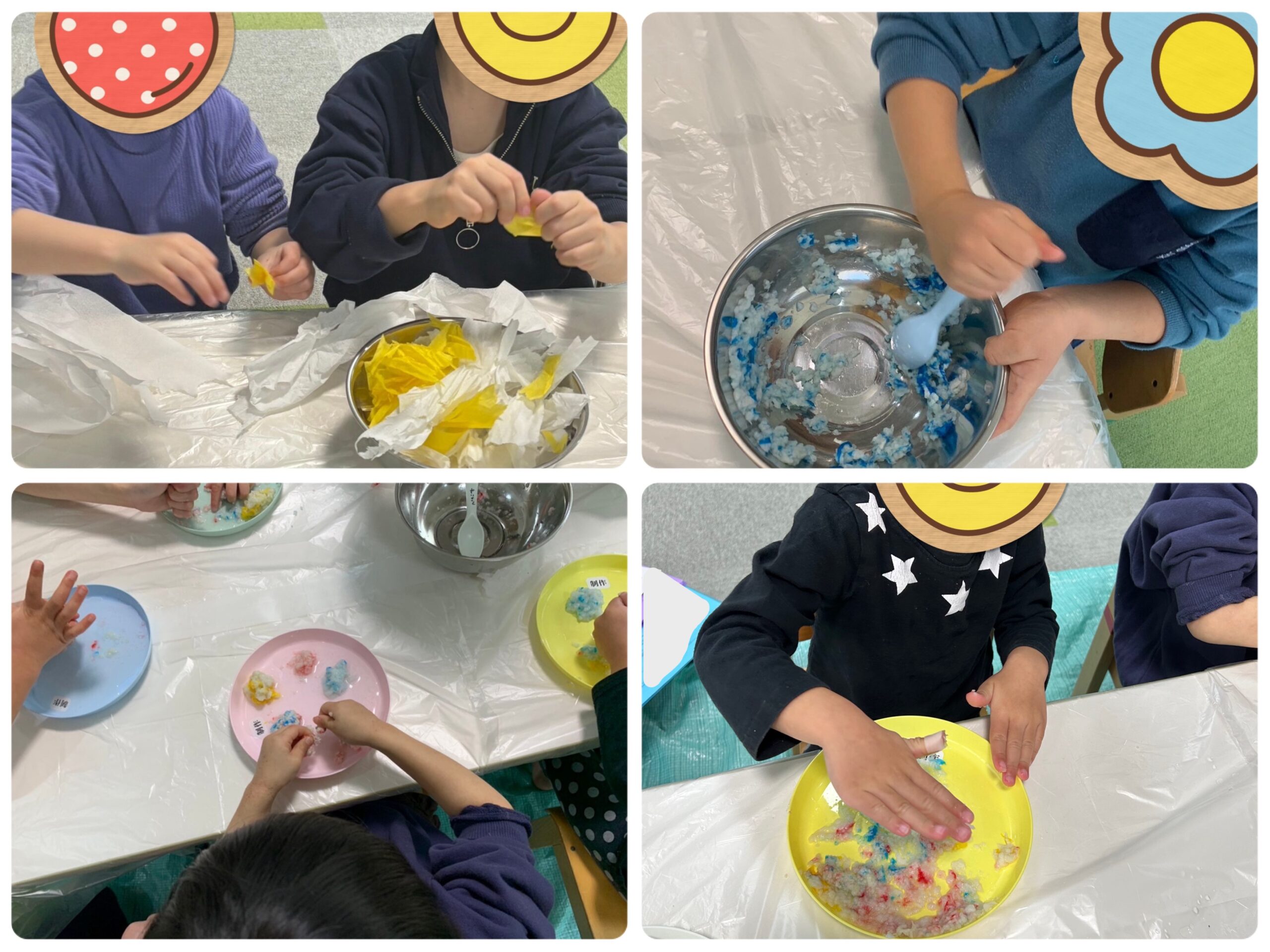 【北堀江】児童発達支援　パルプ粘土で遊ぼう♪