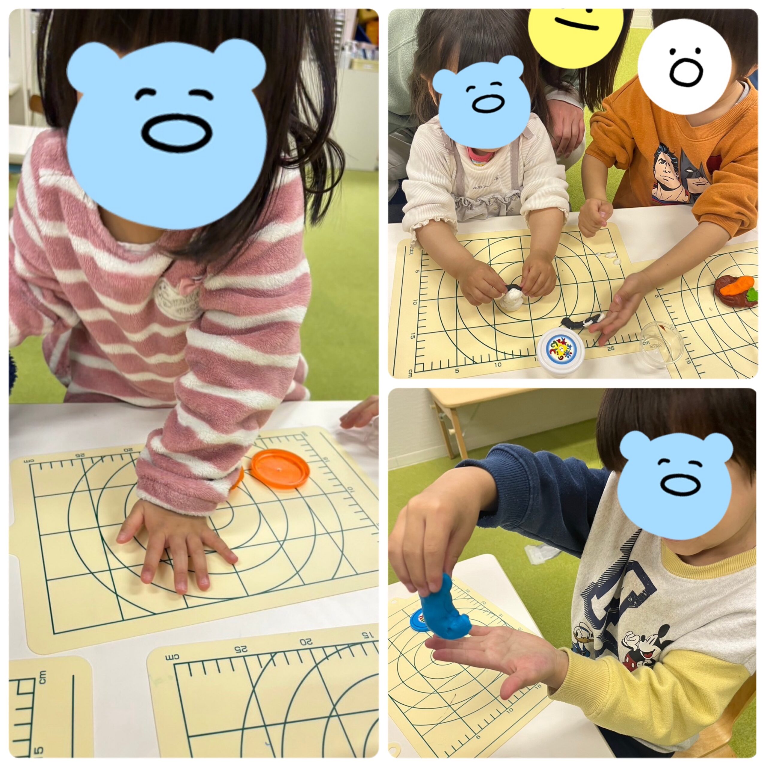 【南堀江】児童発達支援　お米の粘土であそんだよ🌟