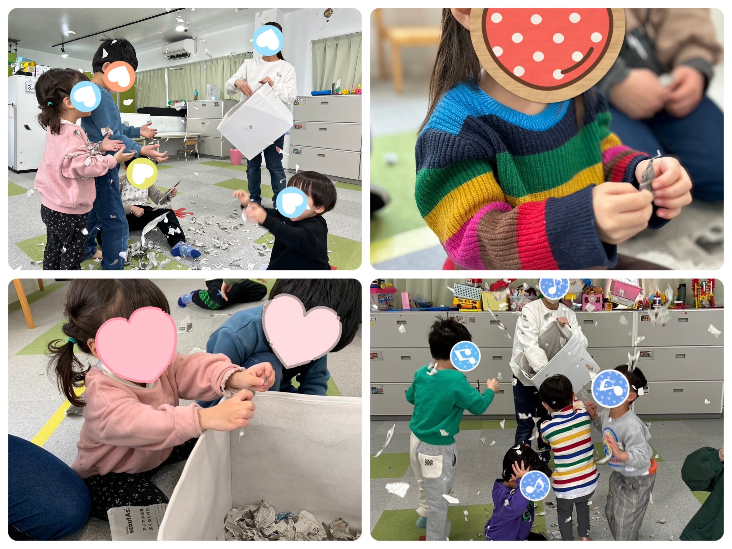 【北堀江】児童発達支援　新聞遊び♬