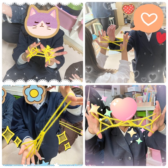 【北堀江】放デイ　公文📖　あやとりをしよう✨