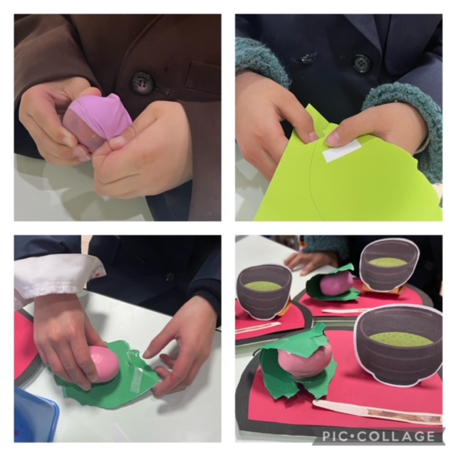 【北堀江】放デイ　公文📖桜もちを作ろう🧑‍🍳🌸