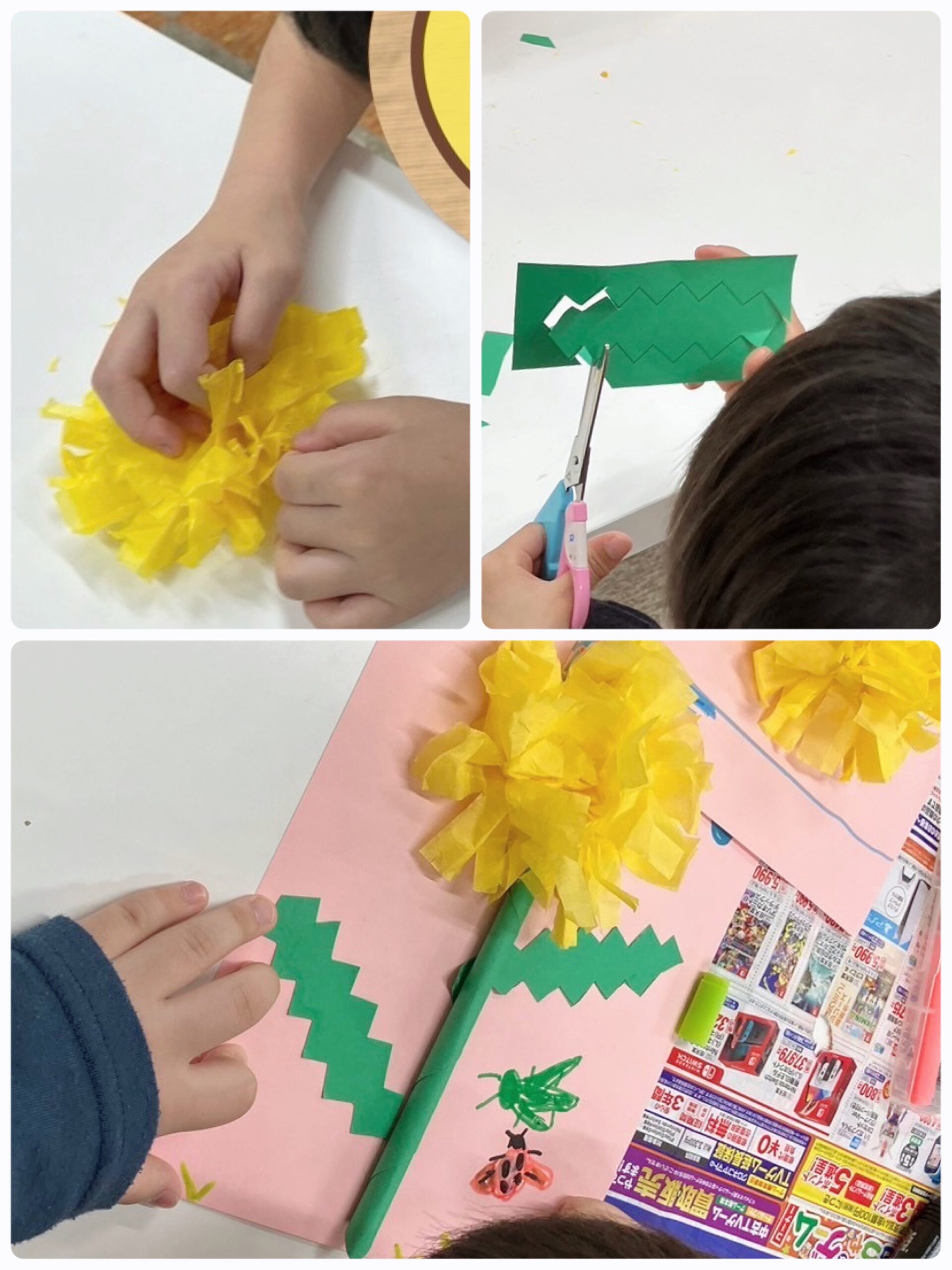 【南堀江】放デイ　たんぽぽ制作🌼✨