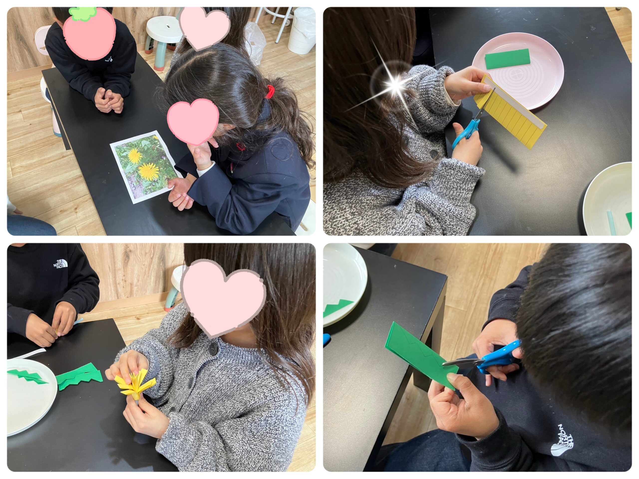 【北堀江】放デイ　公文📖タンポポ作り🍀