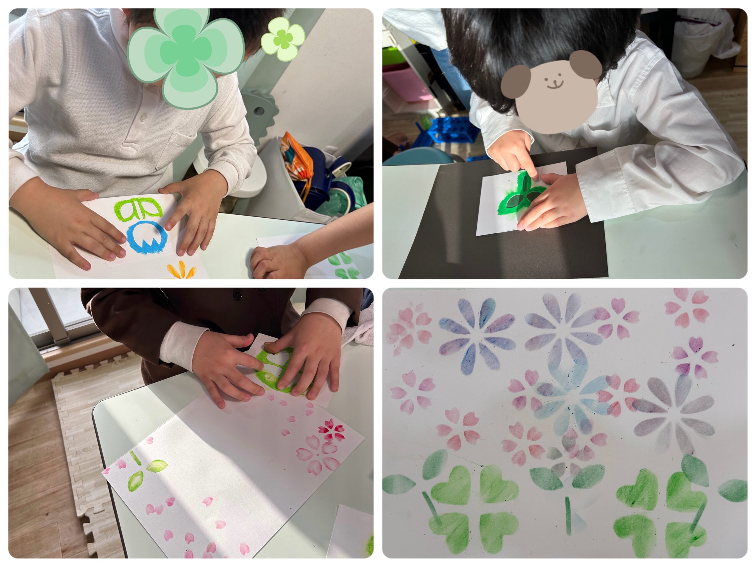 【北堀江】放デイ：公文📖　ステンシルアートに挑戦！