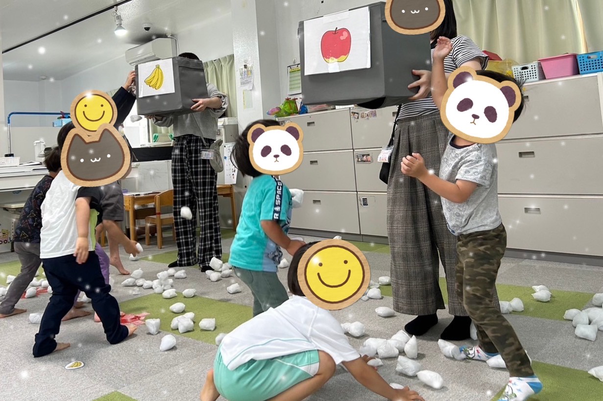 【北堀江】児童発達支援    玉入れ競争🥎