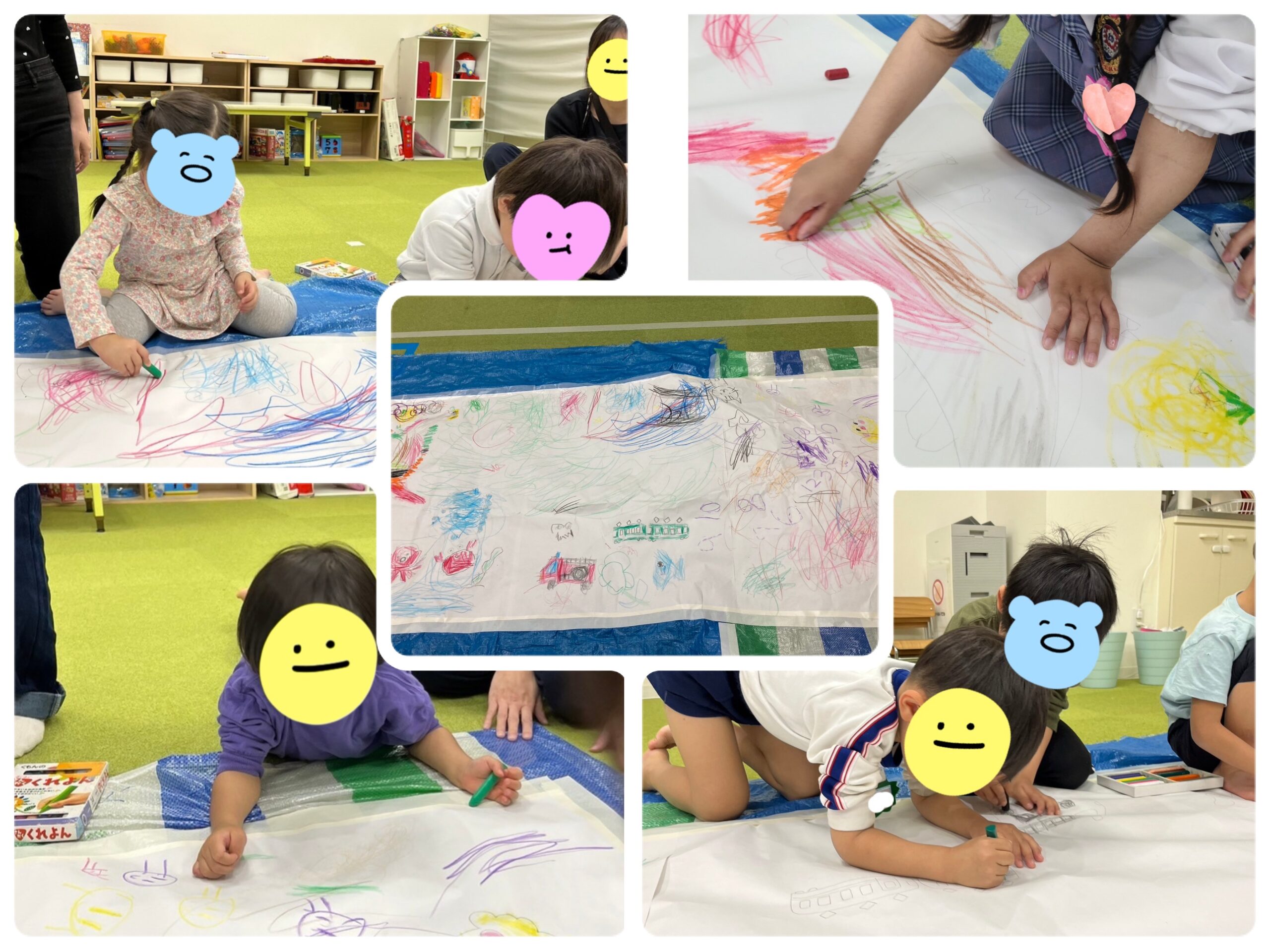 【南堀江】児童発達支援　巨大❗️ぬりえ🎨