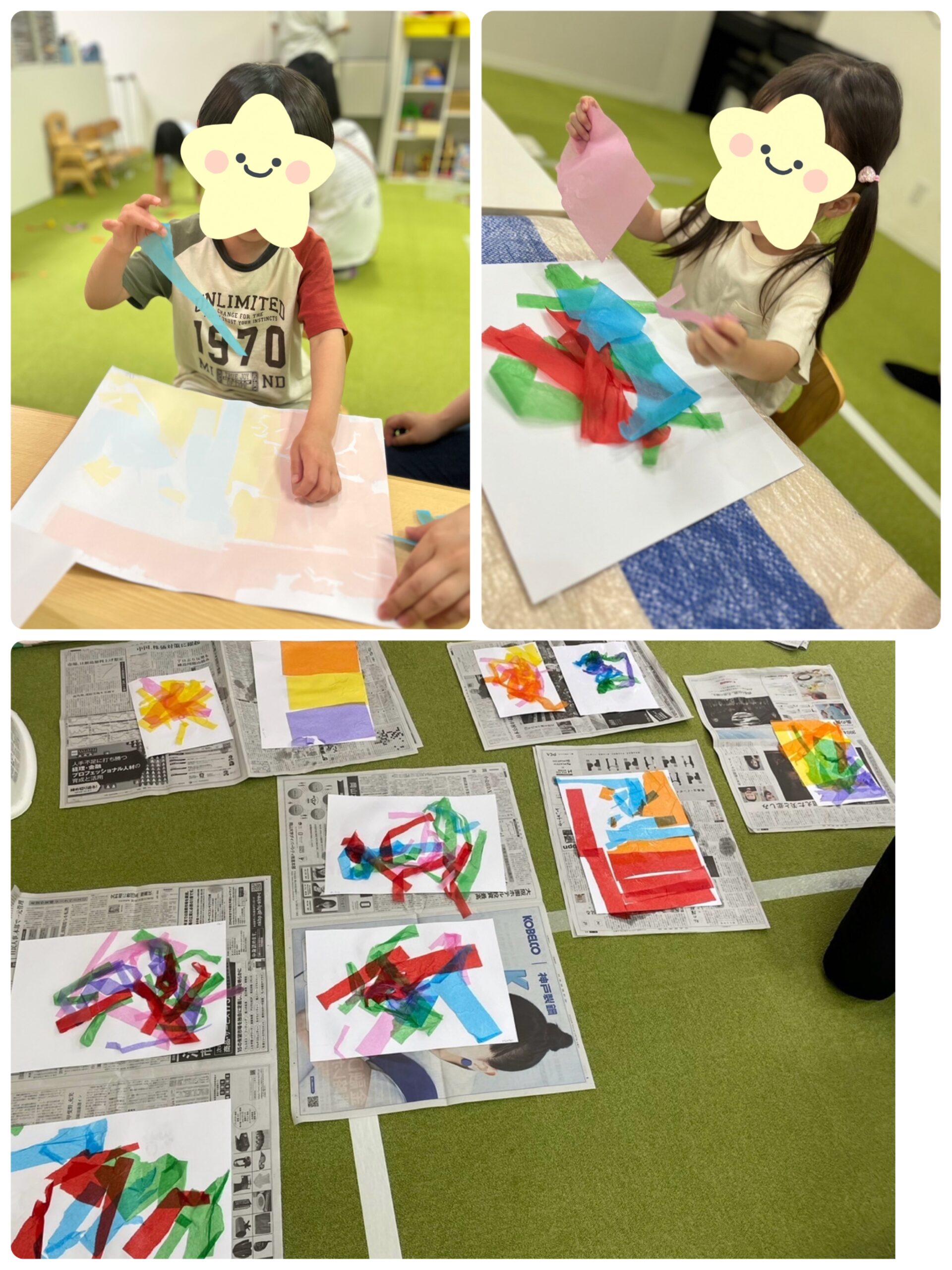 【南堀江】児童発達支援　お花紙であそぼう🌸