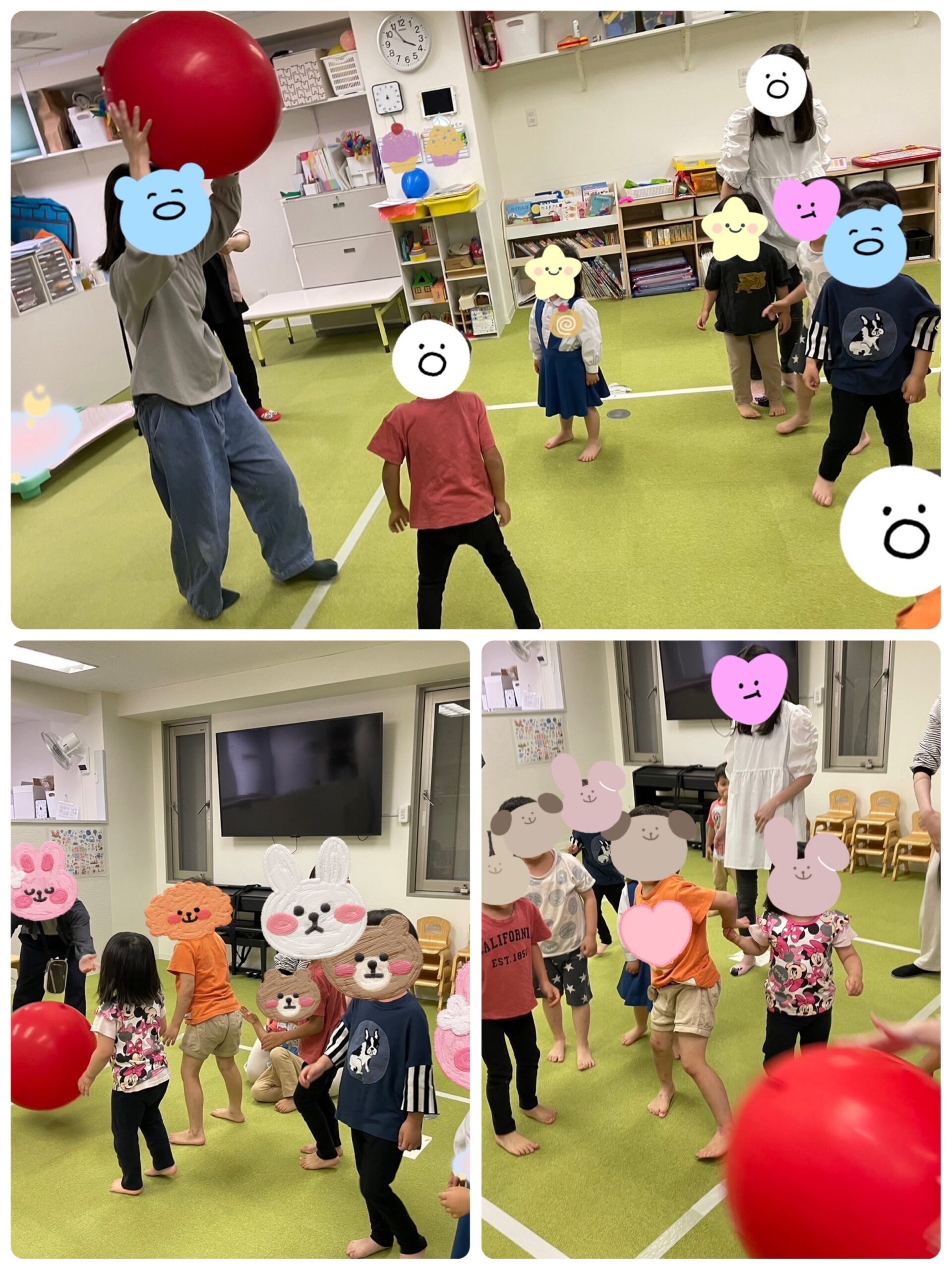 【南堀江】児童発達支援　巨大風船をよけよう！