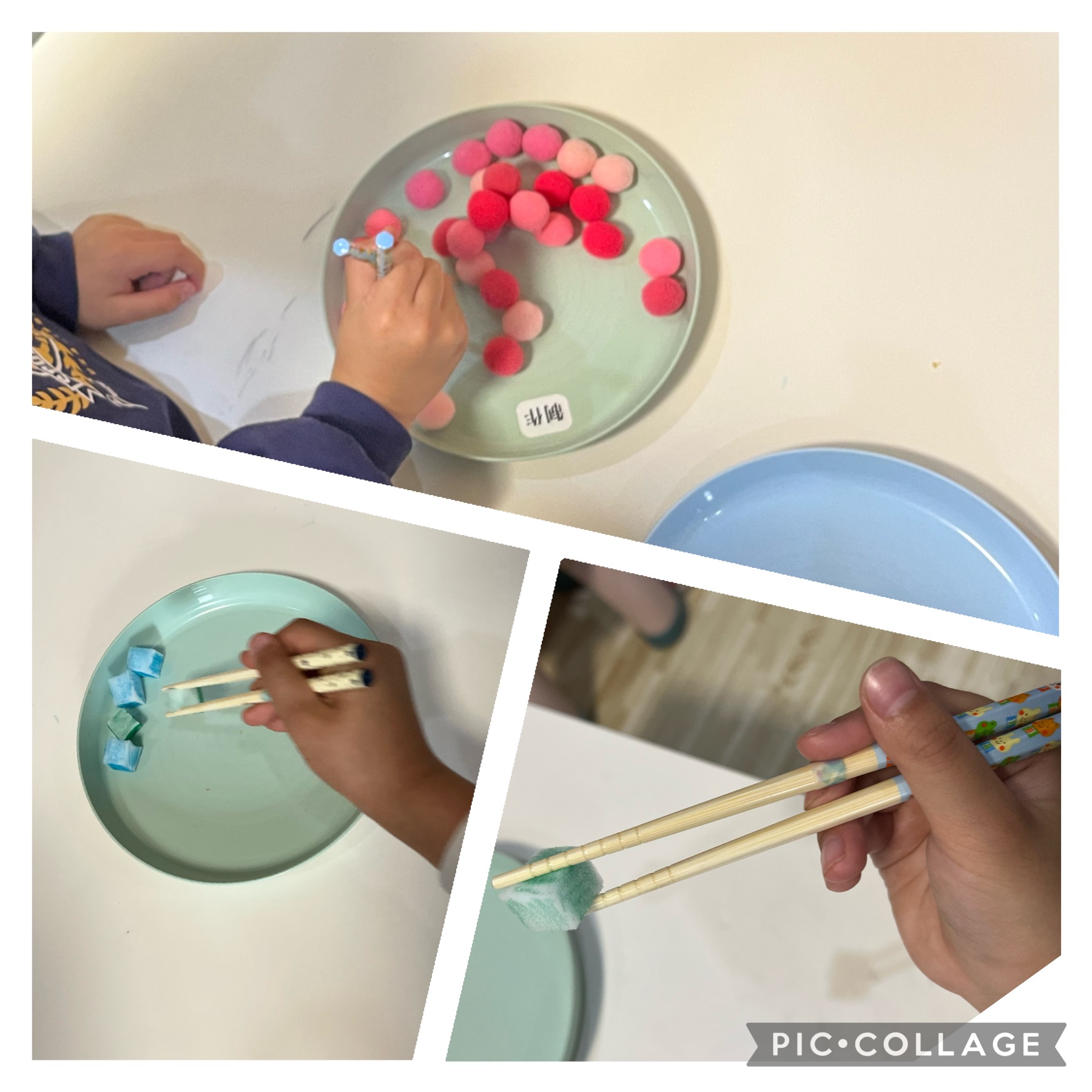 【北堀江】放デイ　公文📖お箸でうつそう😄🥢