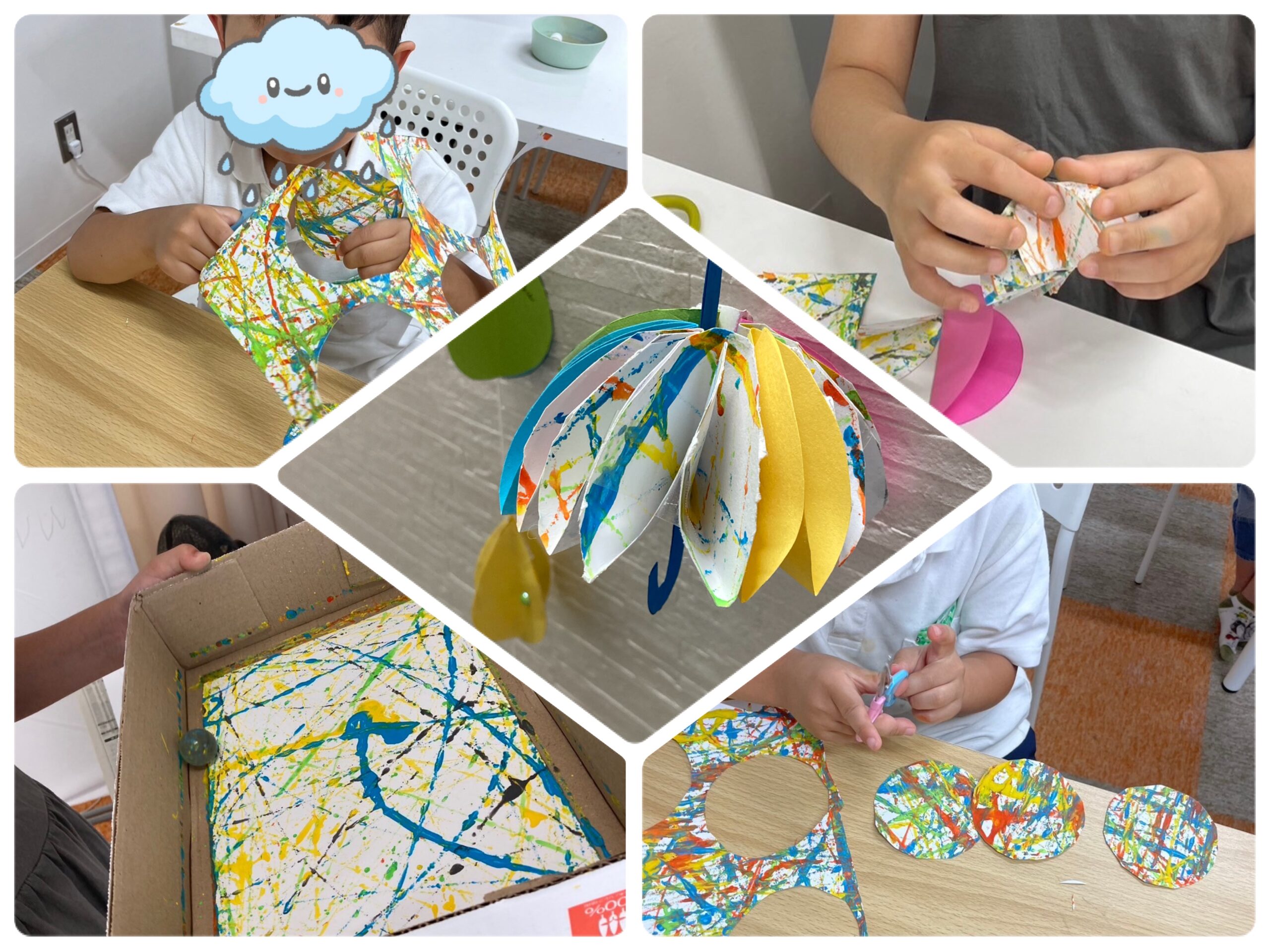 【南堀江】放デイ　ビー玉アートで傘を作ろう🎨☔