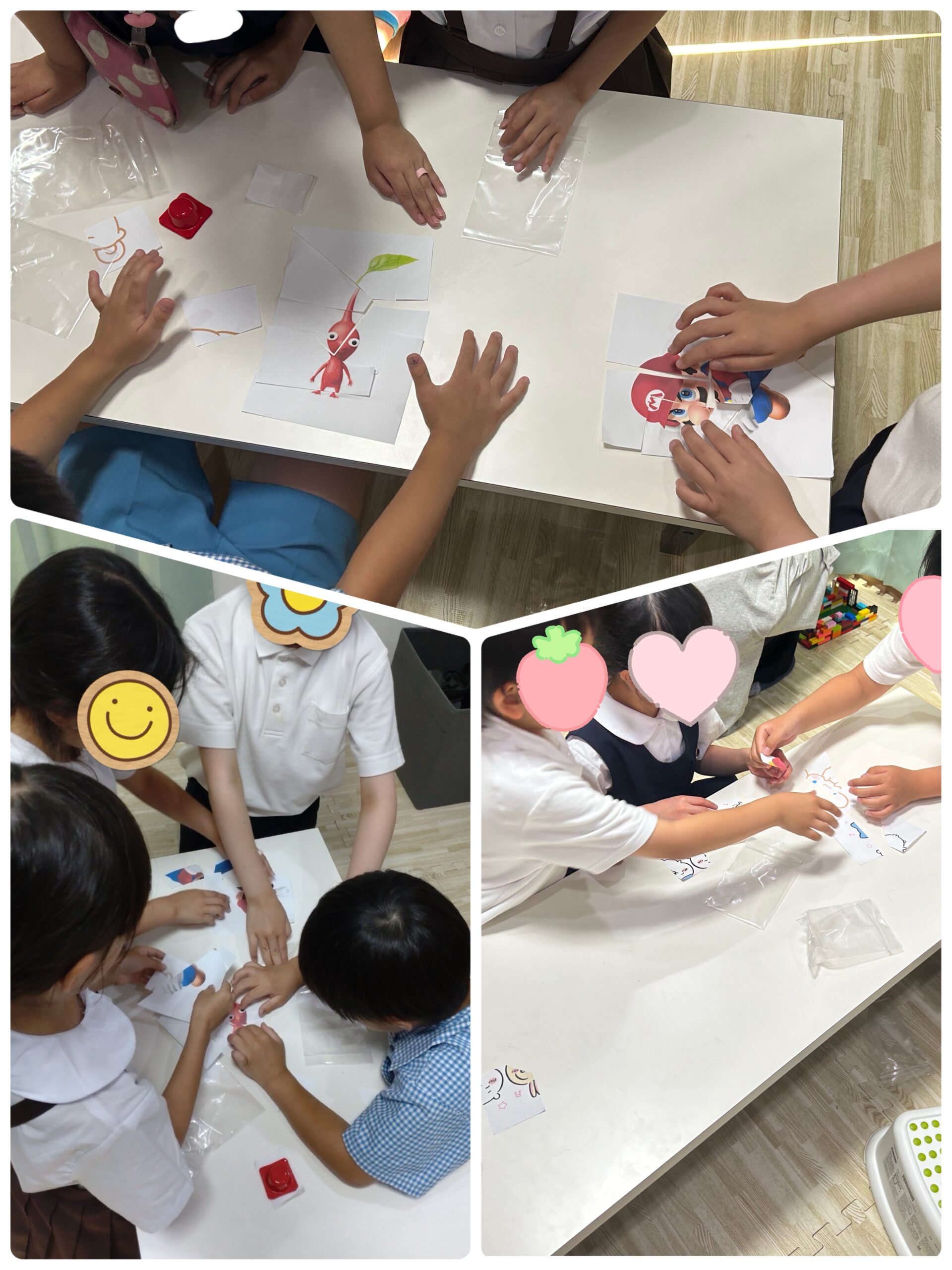 【北堀江】放デイ：公文📖　協力して完成させよう！！