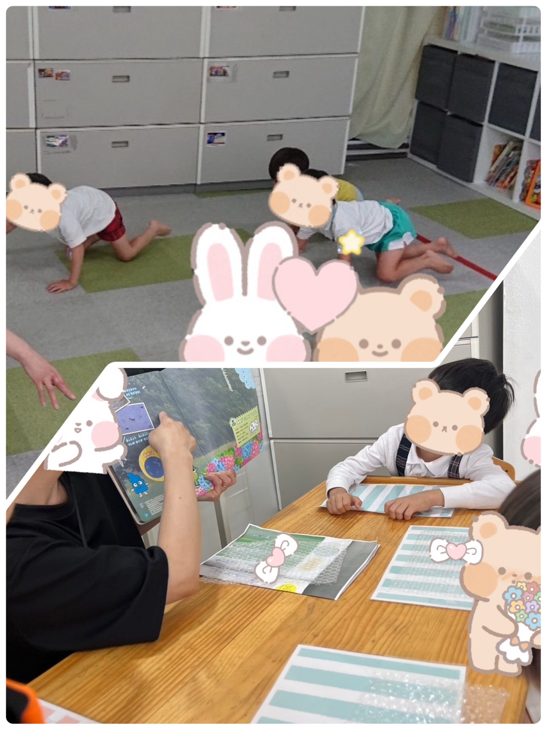 【北堀江】児童発達支援　はいはいレースとしずくカーテン製作💧