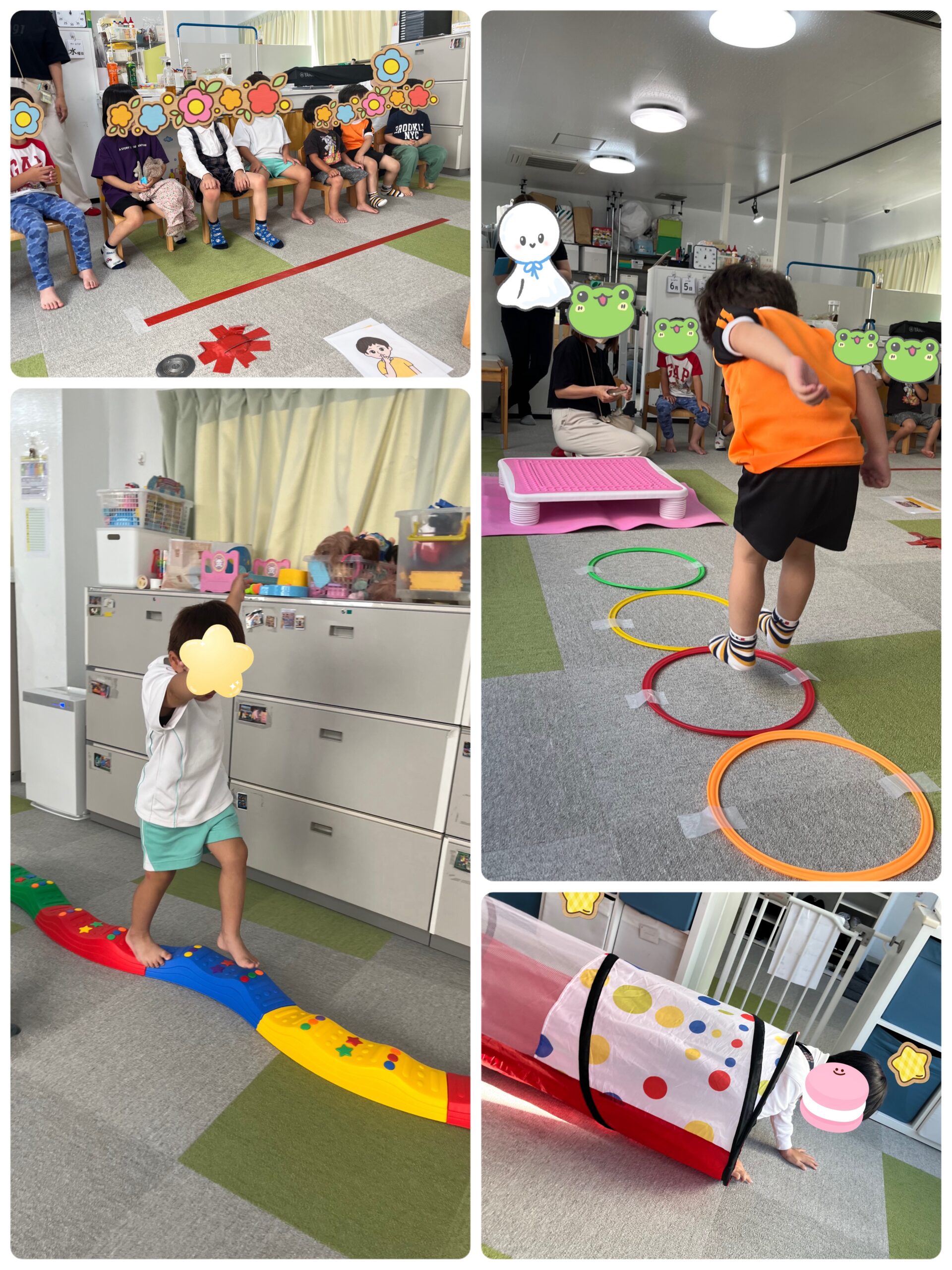 【北堀江】児童発達支援　サーキット（はいはい・両足ジャンプ）