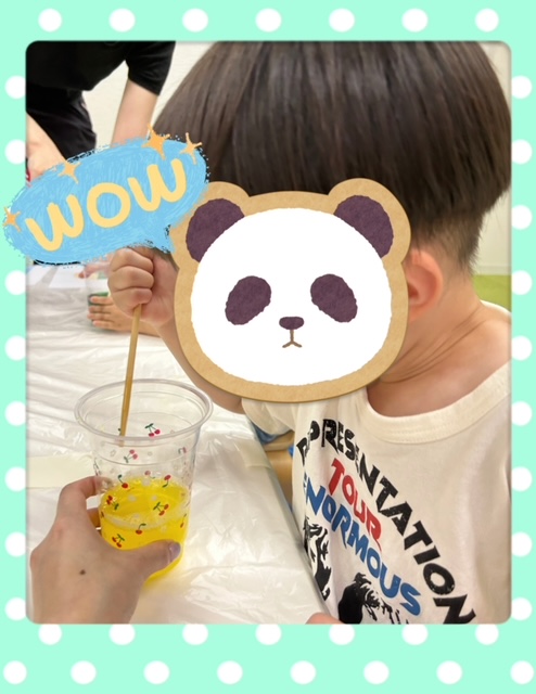 【南堀江】児童発達支援　泡あわジュース作り🍹