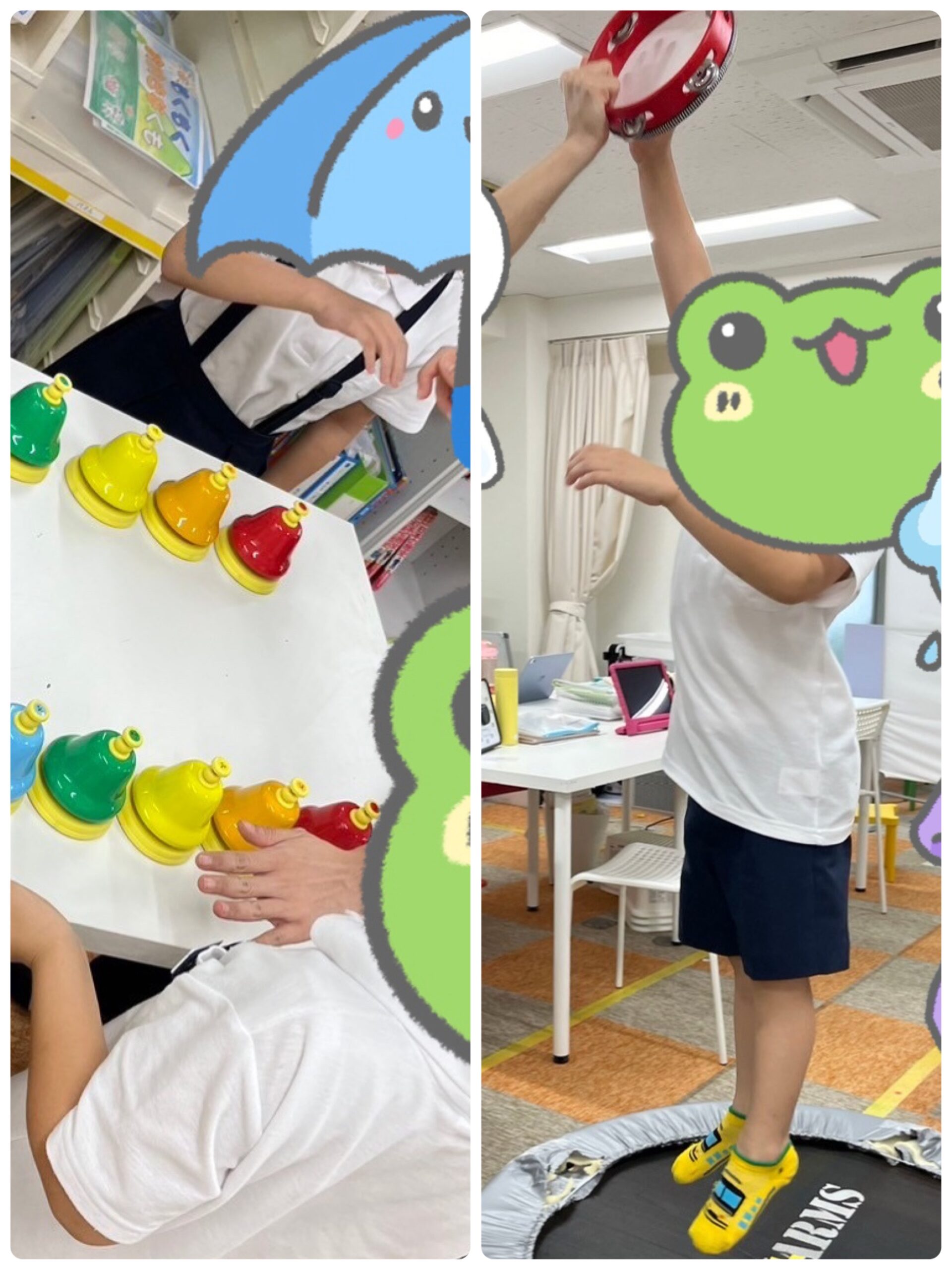 【南堀江】放デイ：音楽活動～ジャンプしてからのかえるのうた🎵～