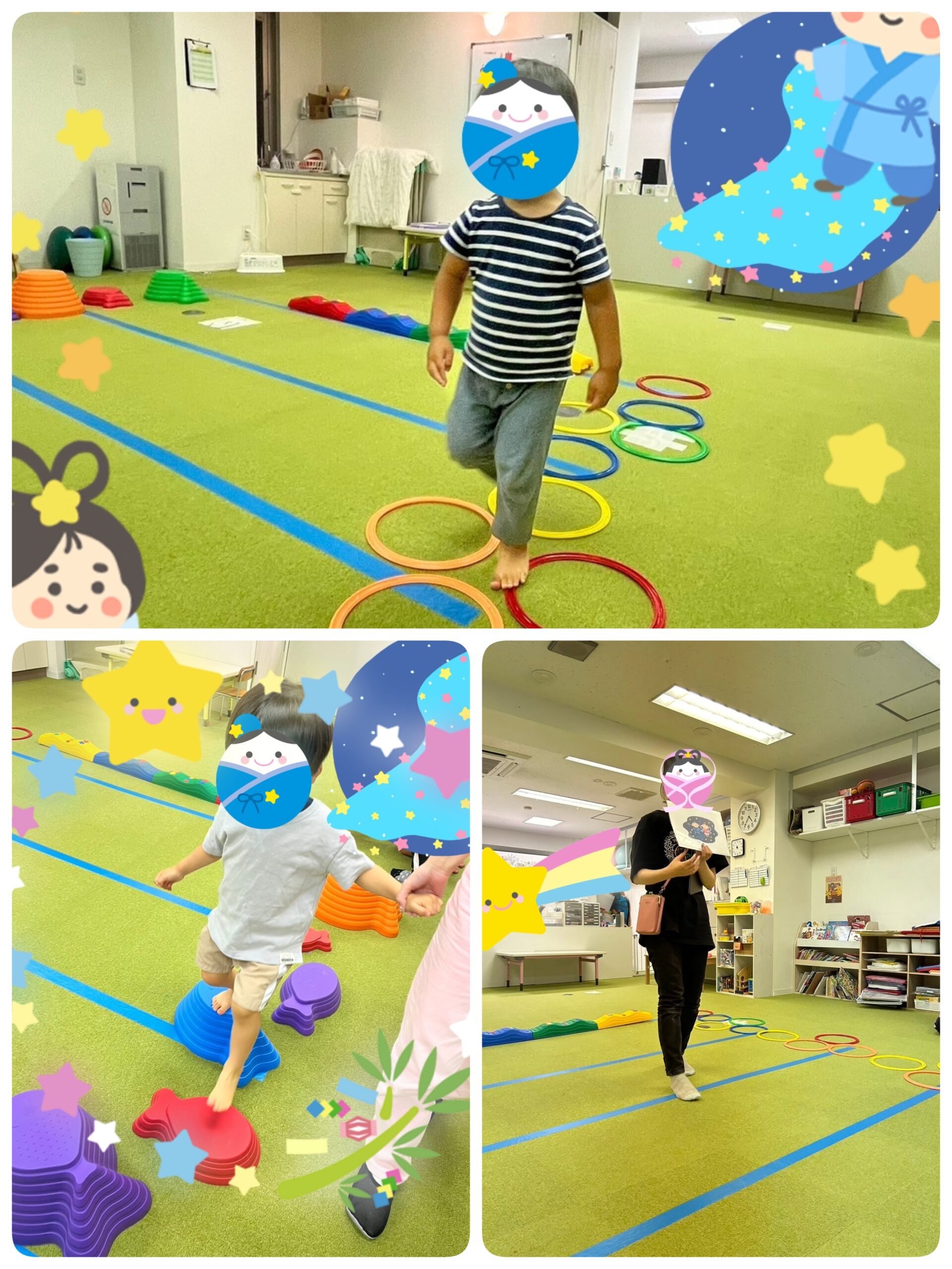 【南堀江】児童発達支援　七夕サーキット🎋