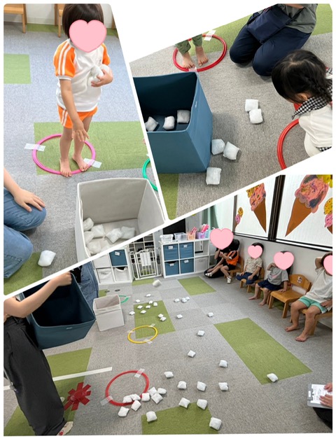 【北堀江】児童発達支援　玉入れ( ͜○ ･ω･) ͜○