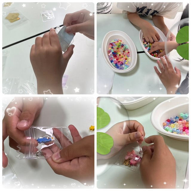 【北堀江】放デイ　公文　キーホルダーを作ろう