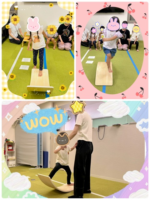 【南堀江】児童発達支援　バランスボード遊び🍀