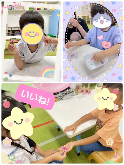 【南堀江】児童発達支援　アイロンビーズ遊び🌈