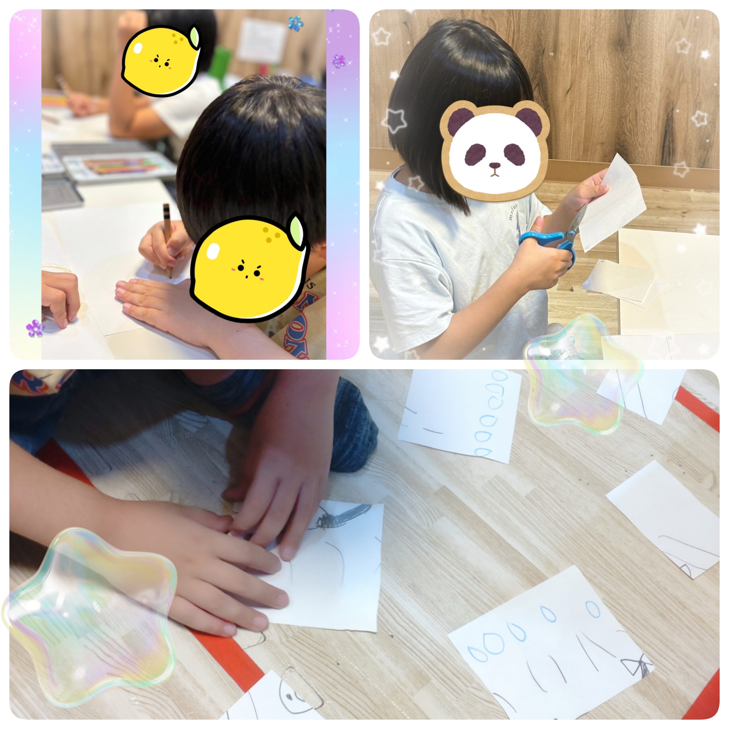 【北堀江】放デイ：公文📖　思い出パズルを作ろう🌠