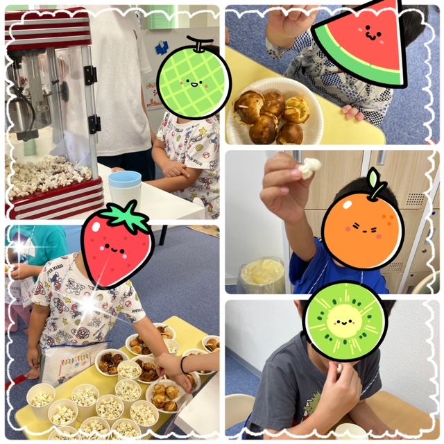 【ハッピープラス南堀江】夏祭りで「いただきます🍴」🏮🍿