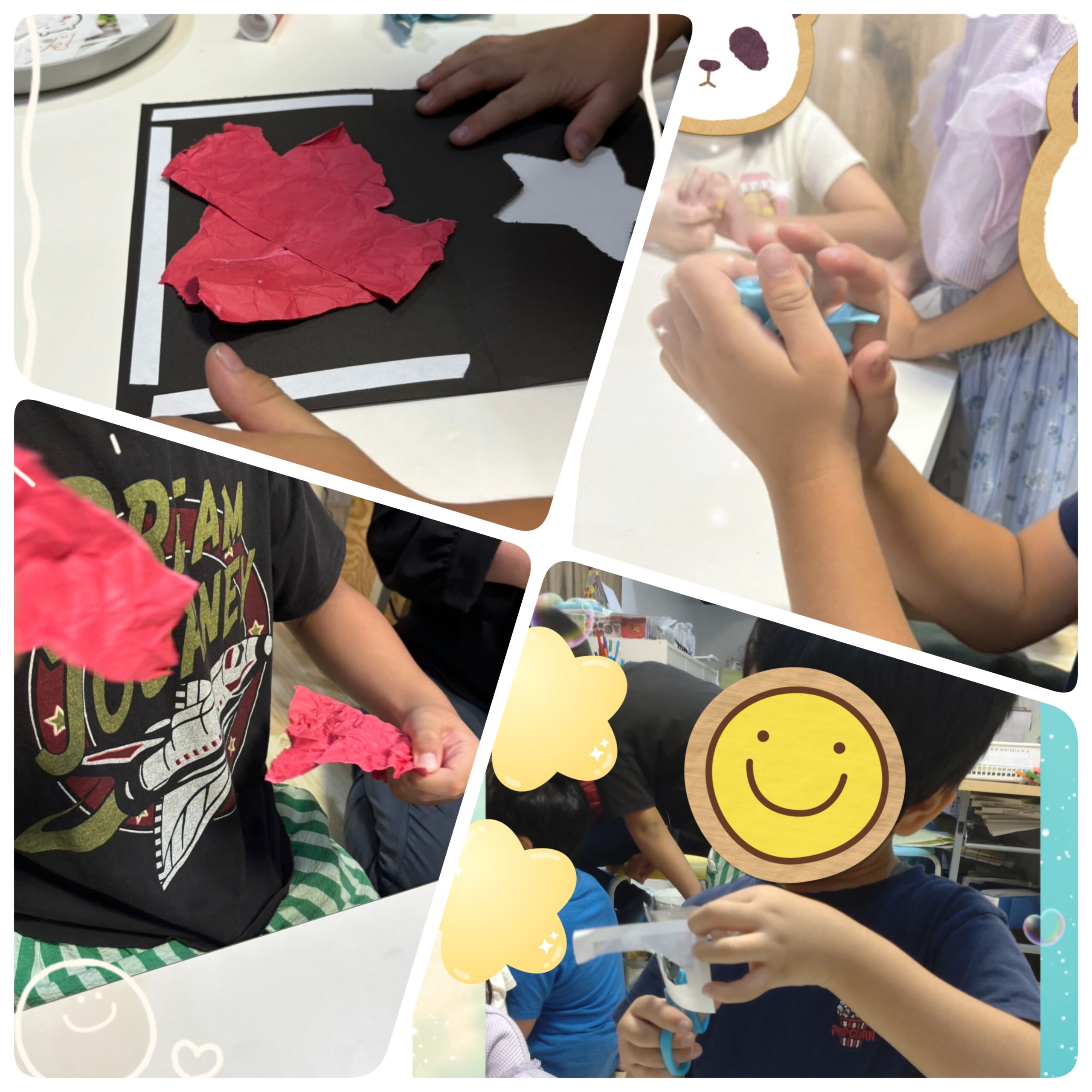 【北堀江】放デイ：公文📖　お星様のふわふわカードを作ろう🌟