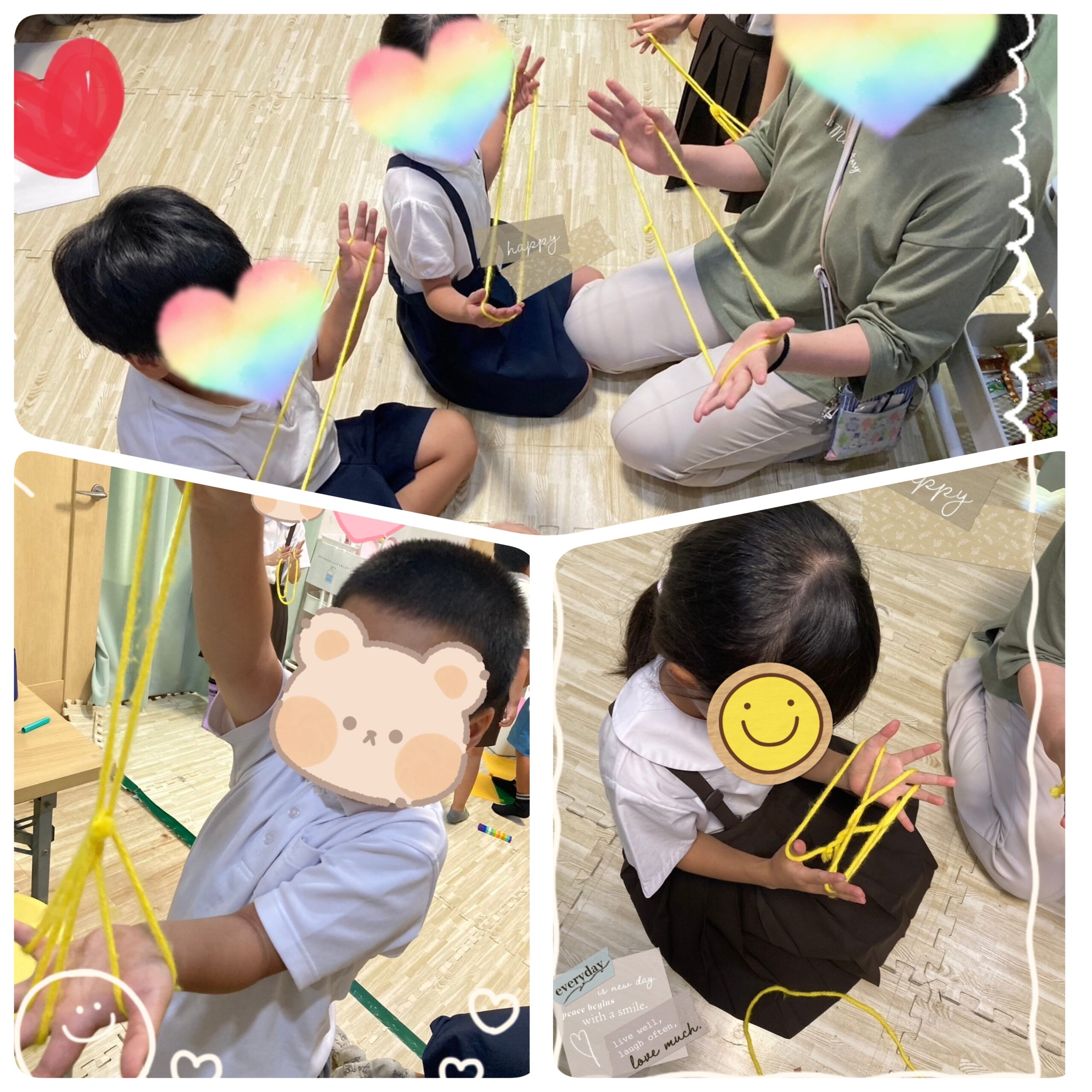 【北堀江】放デイ：公文📖　あやとり✨