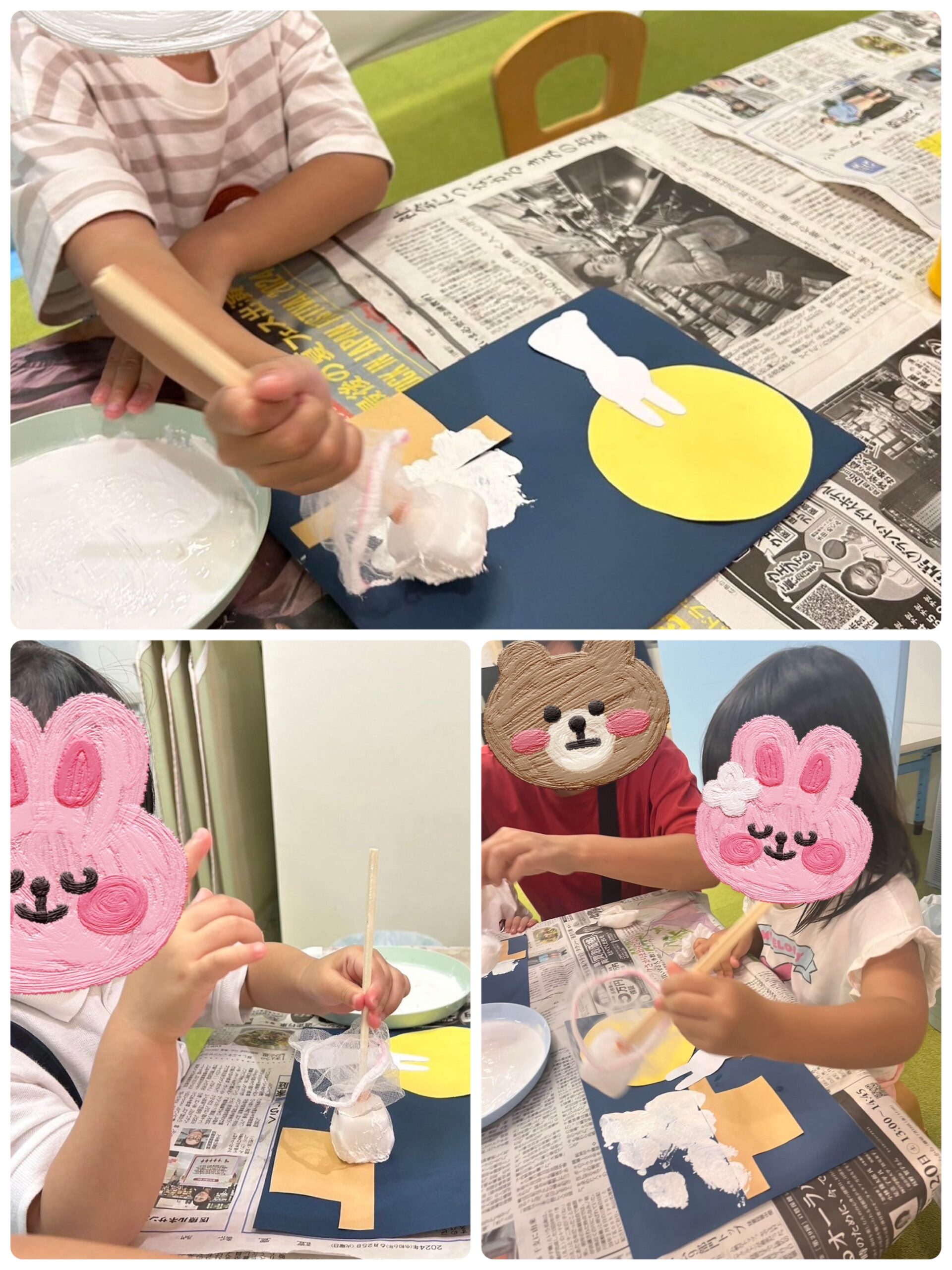 【南堀江】児童発達支援　おつきみ制作🐇🌕🎑