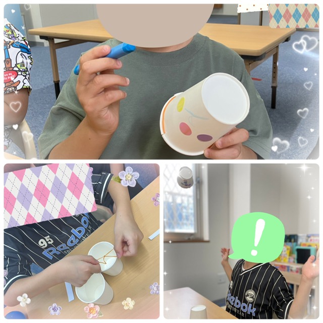 【ハッピープラス南堀江】紙コップでロケットを作ろう🚀