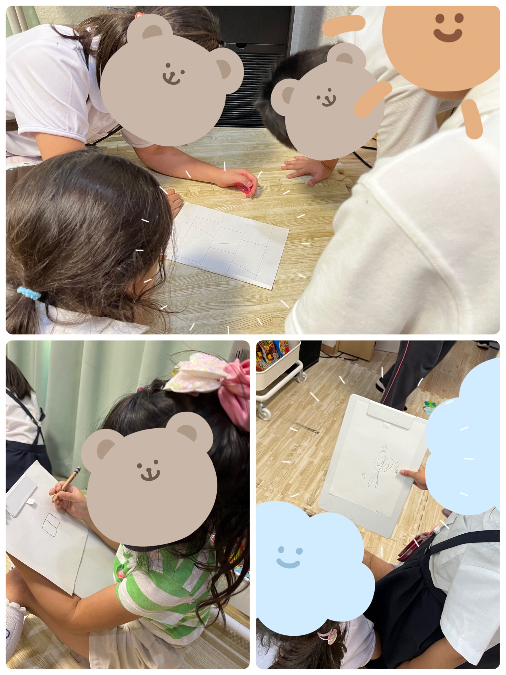 【北堀江】　放デイ：公文📖　イラスト伝言ゲーム！