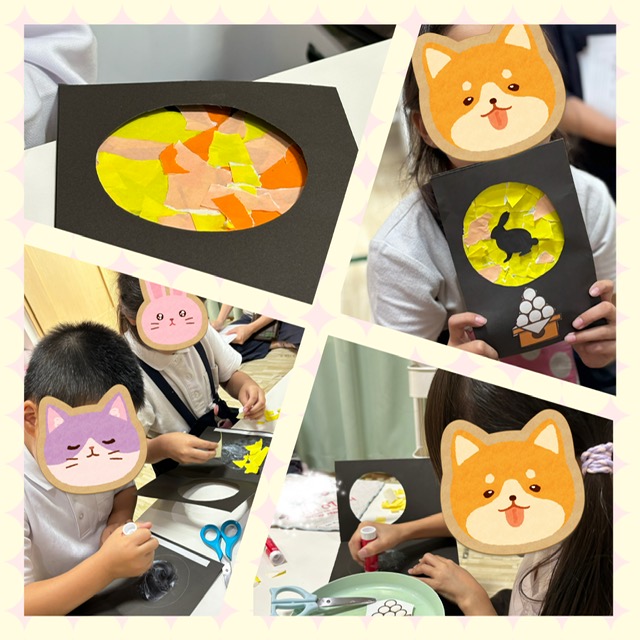 【北堀江】放デイ：公文📖お月さまをちぎり絵でつくろう🌕
