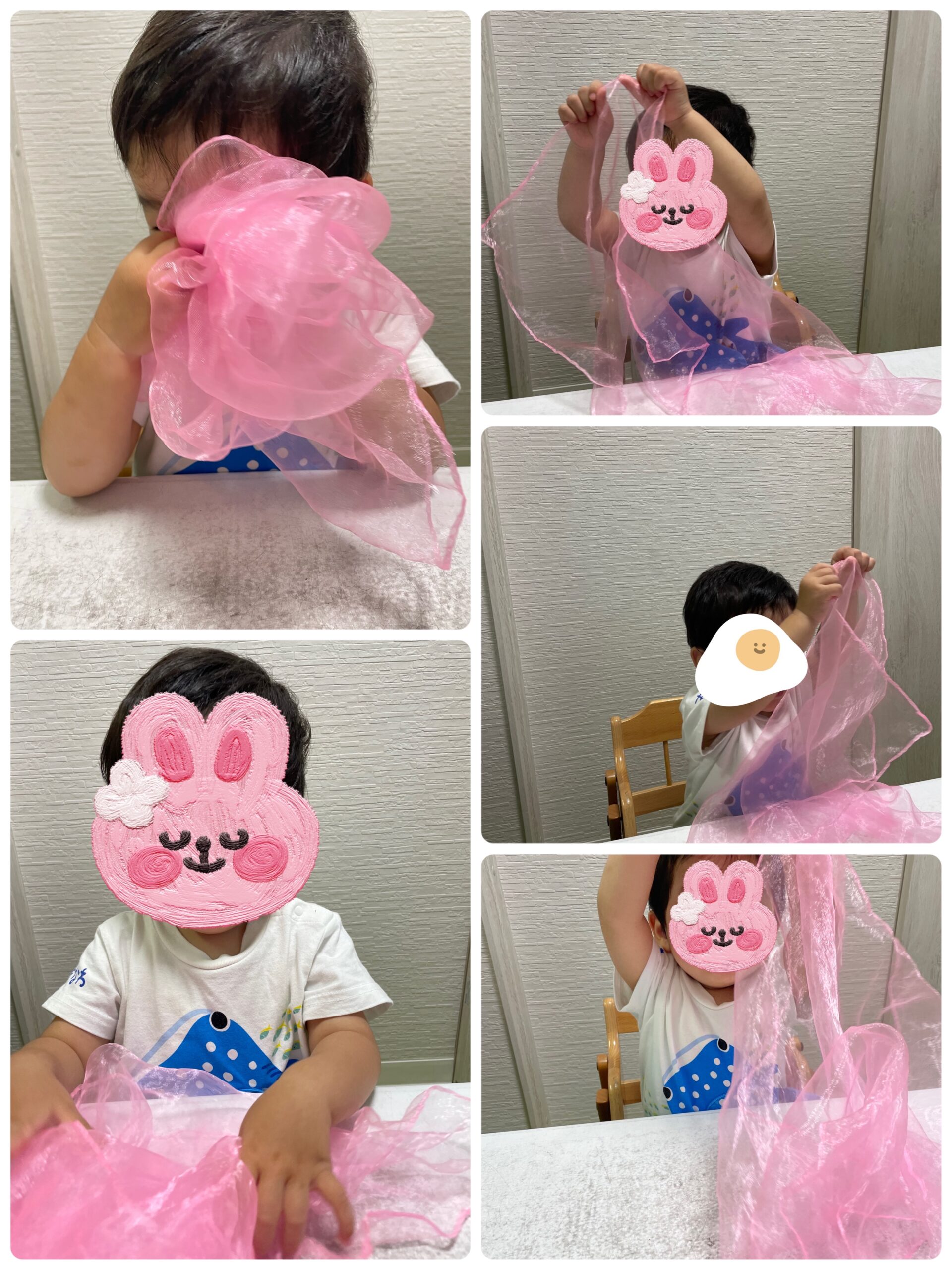 【南堀江】児童発達支援：個別音楽～スカーフを使う～