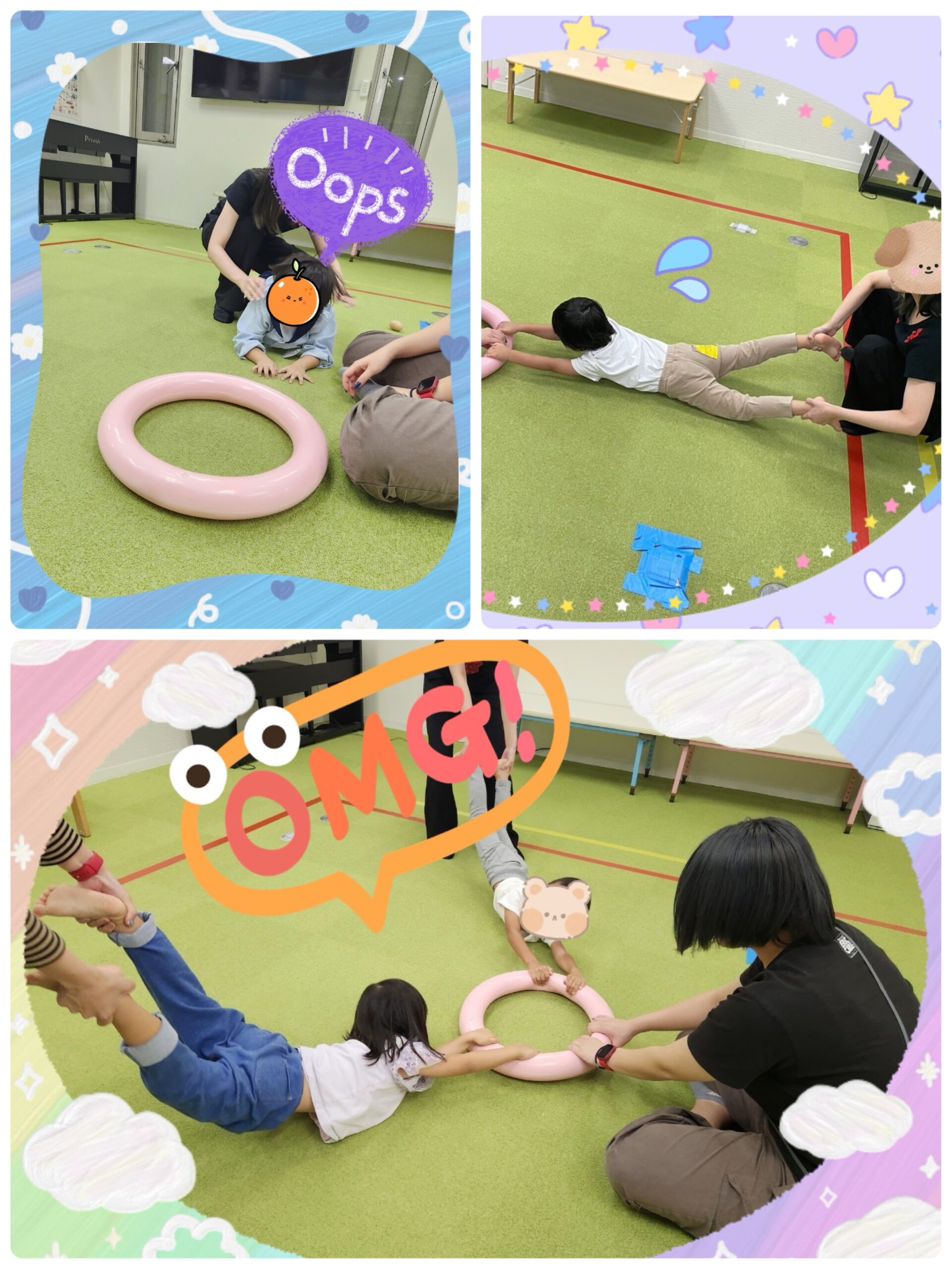 【南堀江】児童発達支援　大根抜きゲーム🌱