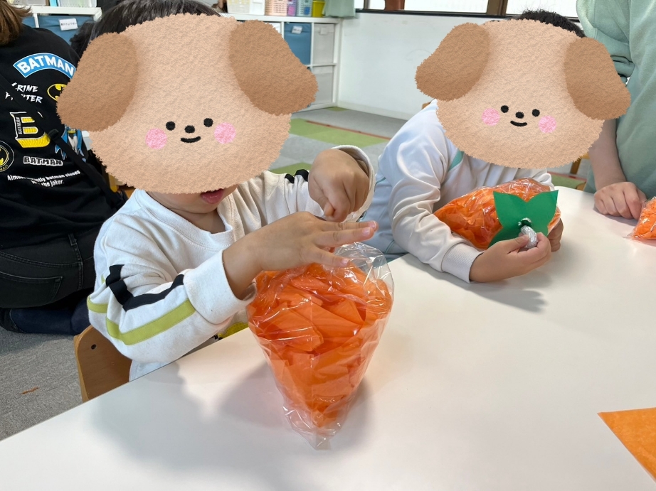 【北堀江】児童発達支援　柿制作🎵