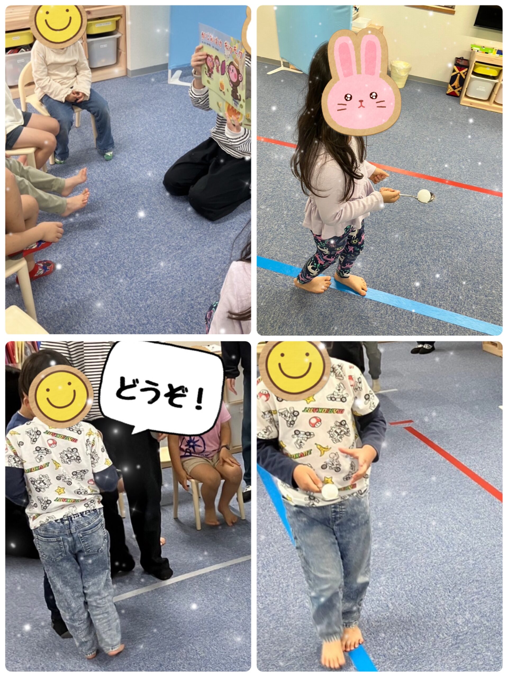 【ハッピープラス南堀江】ピンポン玉リレー🏓