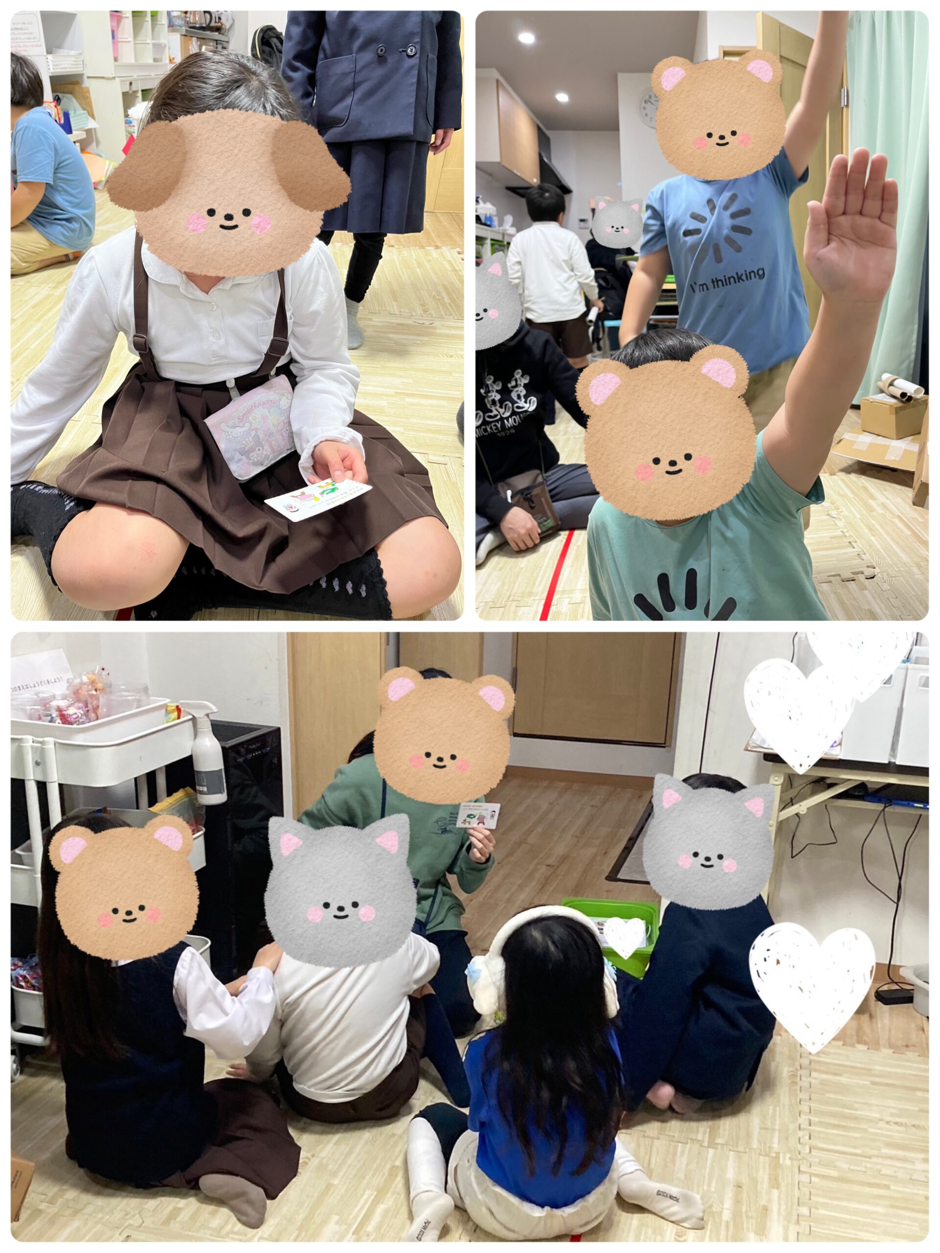 【北堀江】放デイ：公文📖　防災カード！