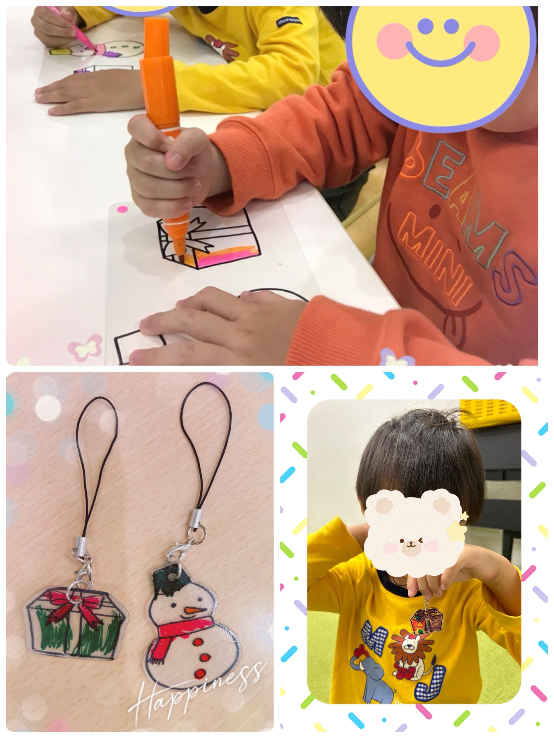 【南堀江】児童発達支援　プラバン作り⛄🎁