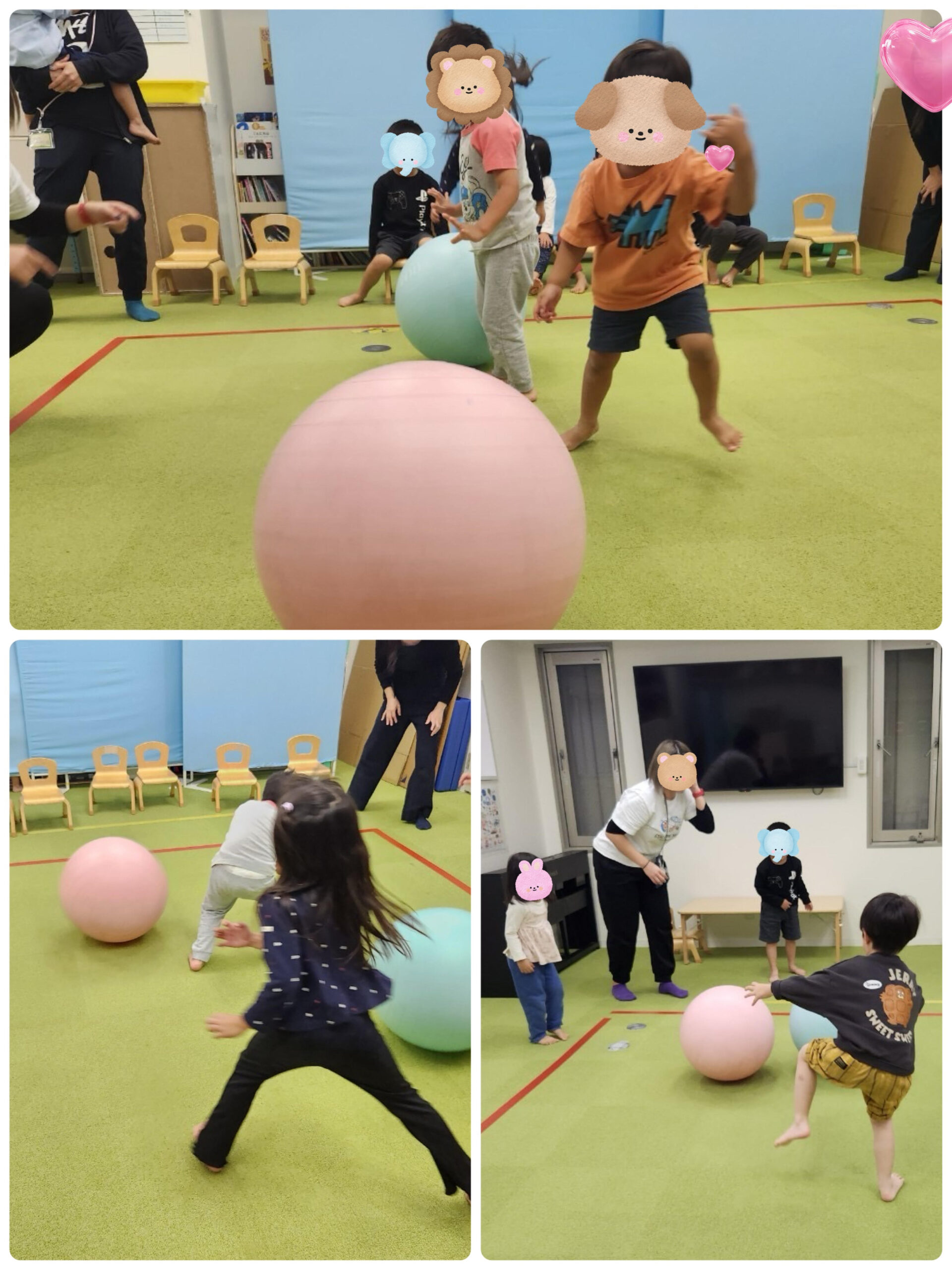 【南堀江】児童発達支援　転がしドッジボール