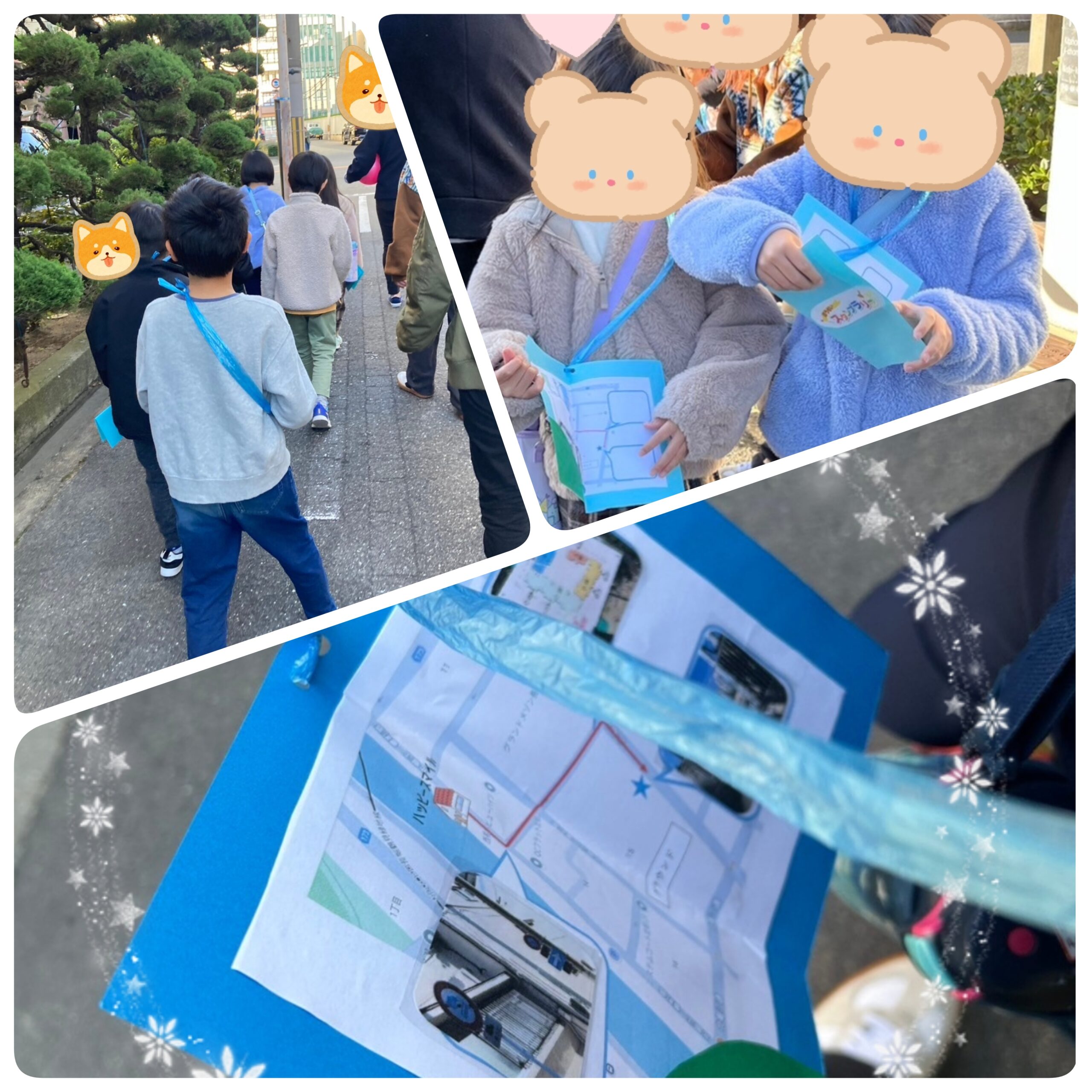 【北堀江】放デイ：公文📖　避難訓練（スタンプラリー）
