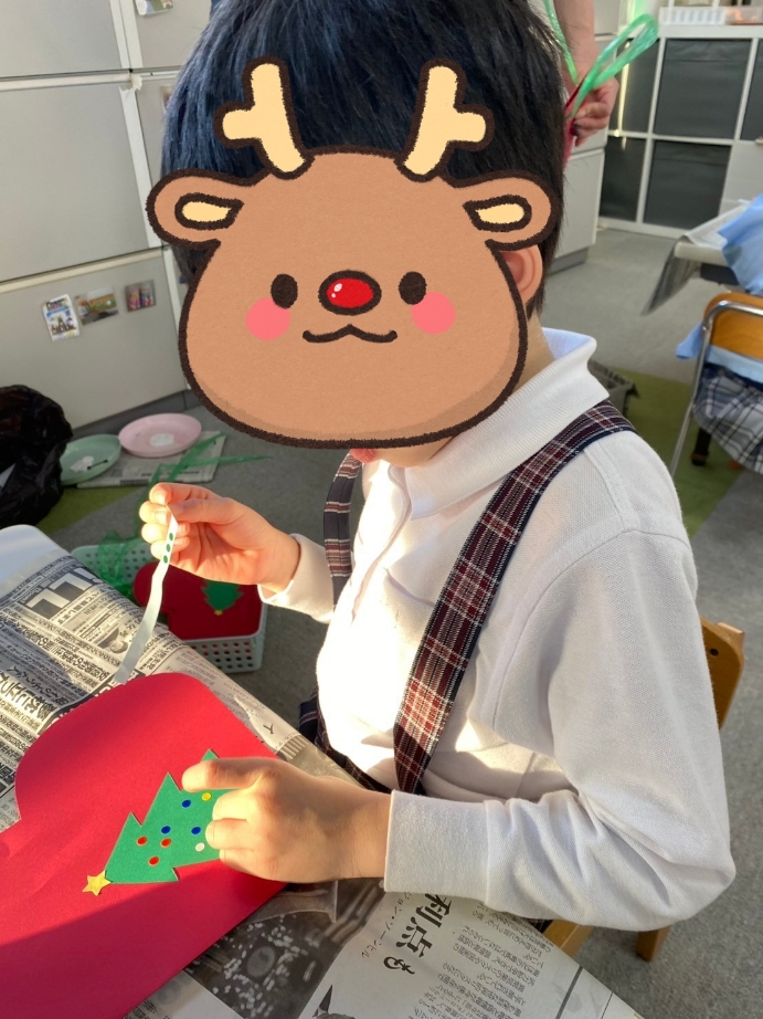 【北堀江】児童発達支援　クリスマス靴下制作🎄