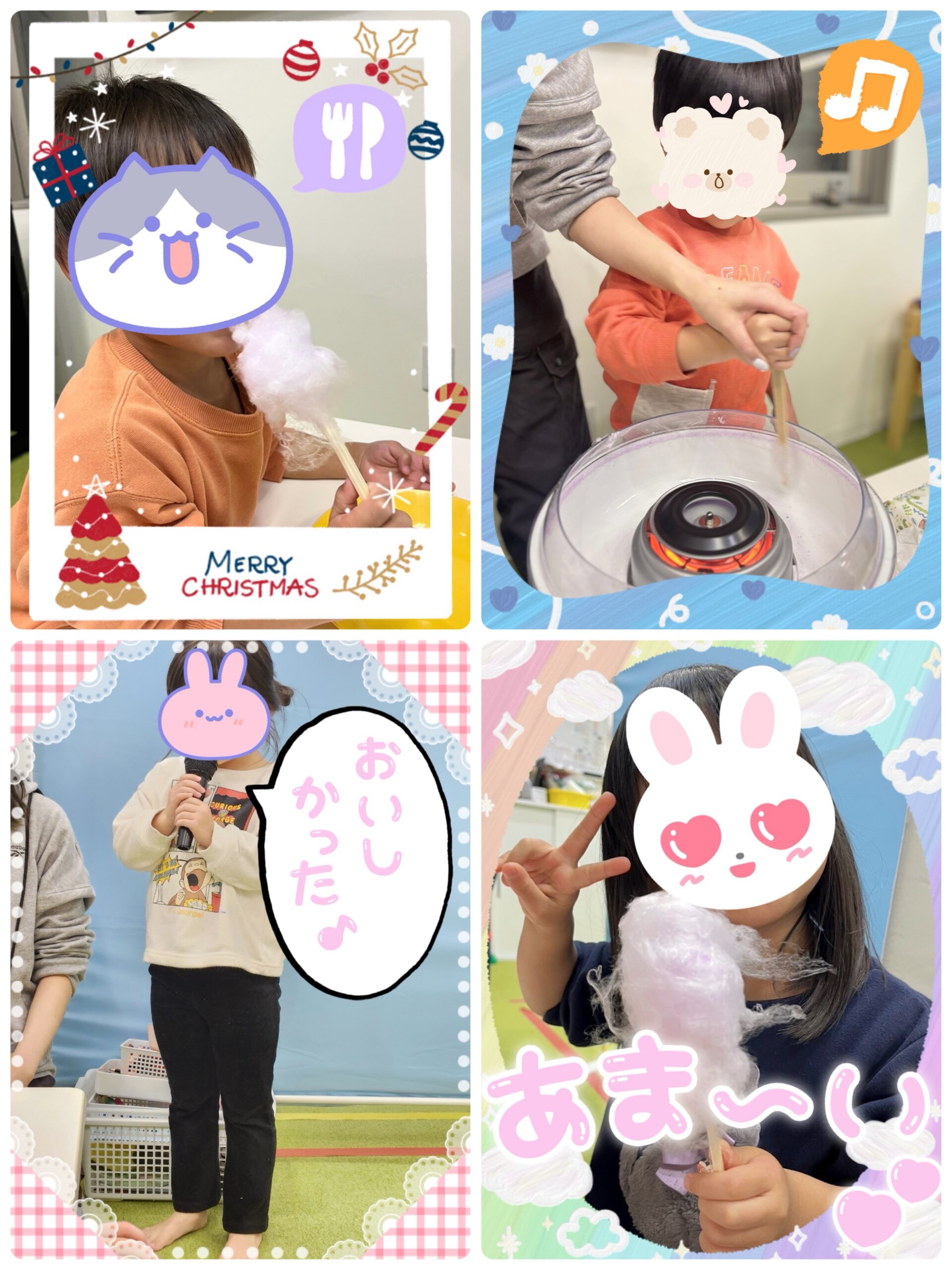 【南堀江】児童発達支援　わたあめ作り🍭