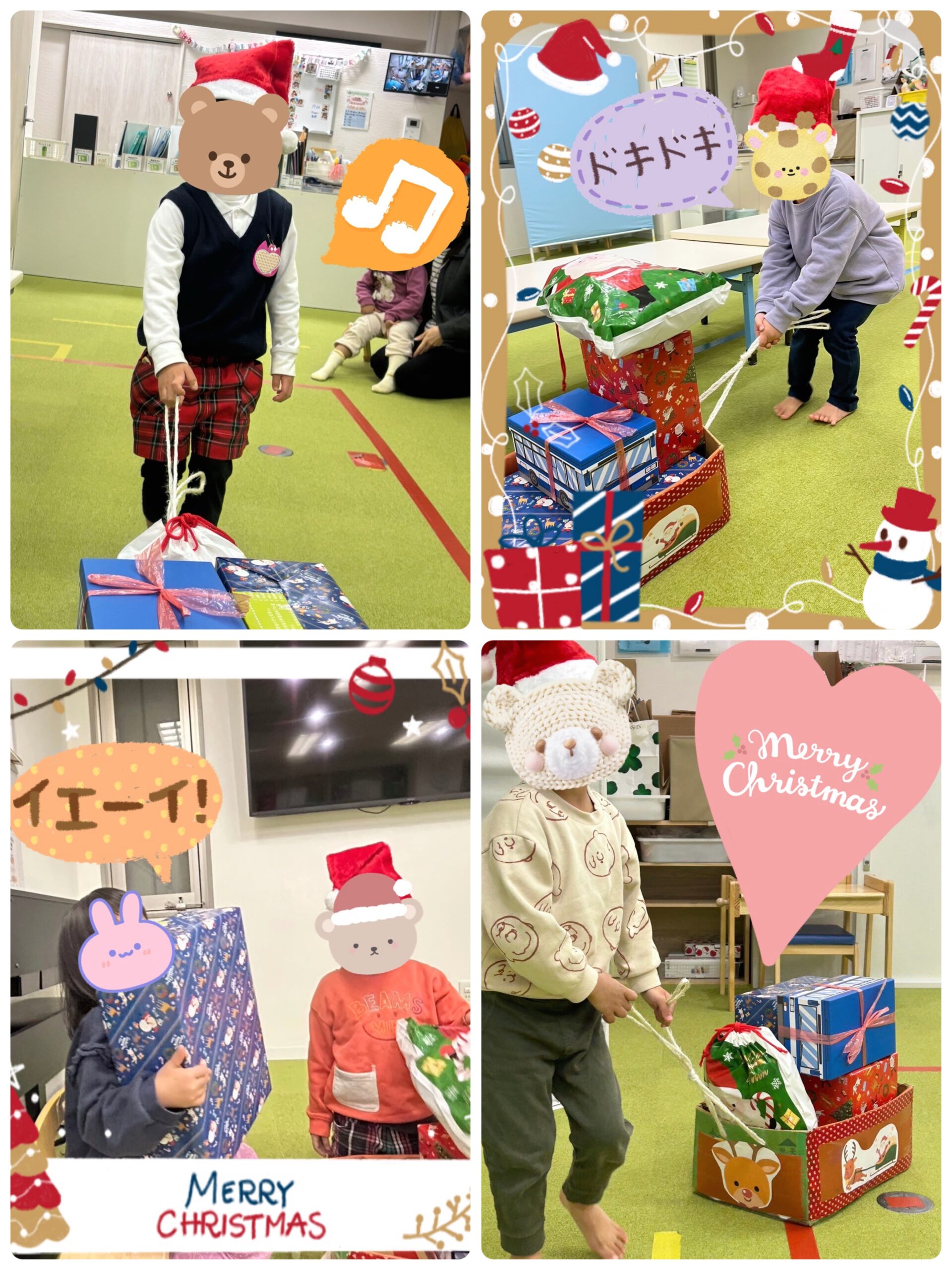 【南堀江】児童発達支援　プレゼント運び🛷🎁